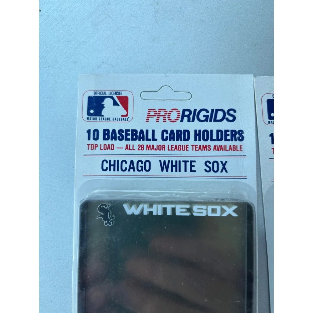 Vintage‎ ProRigids Chicago White Sox Baseball Card Holders 10-Pack Lot of 2 MLB